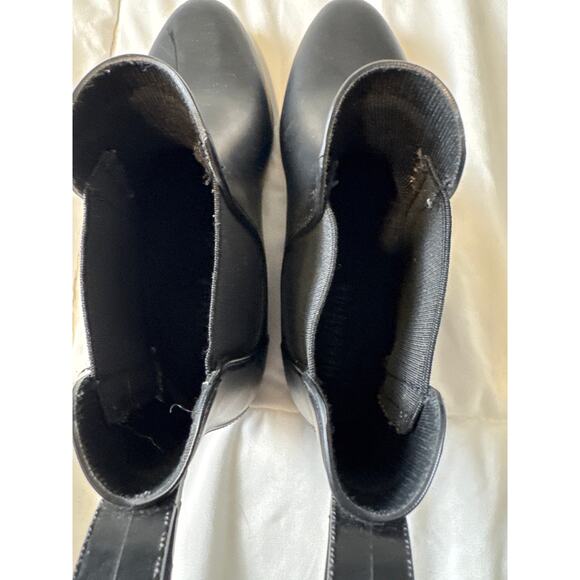 Mercantile Black Chelsea Rain Boots Women’s Size 7 Waterproof Ankle Booties - Picture 6 of 7